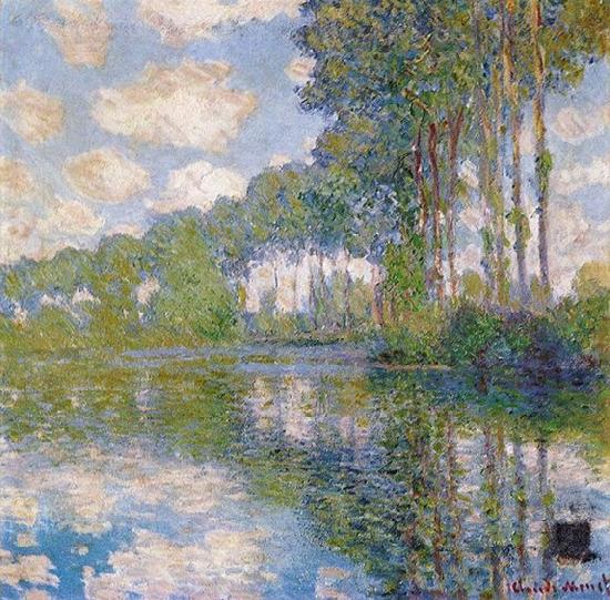 Poplars at the Epte, Claude Monet